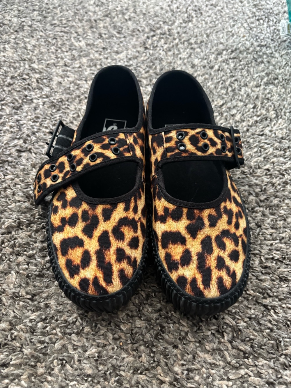 Vans Leopard Print Mary Jane Creepers - Picture 3 of 5